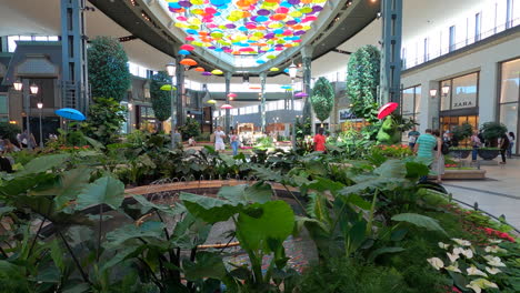 Mall,-shopping-center,-interior-design,-architecture,-interior-garden,-retail,-sales,-stores,-urban-shopping-modern-design,-carrefour-Laval,-Montreal,-Canada