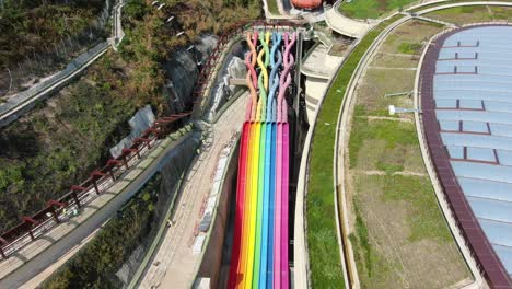 El-Parque-De-Atracciones-New-Ocean-Park-De-Hong-Kong-Reabre-Después-De-La-Vista-Aérea-Del-Bloqueo-Del-Virus-De-La-Corona