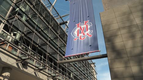 The-Melbourne-Cricket-Ground-banners,-Victoria,-Australia