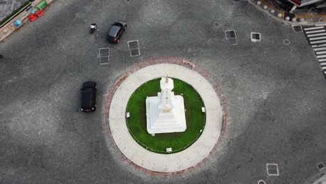 Yogyakarta,-Indonesia---2021,-4-June-:-Aerial-view-of-Tugu-Jogja-or-Yogyakarta-Monument,-Indonesia