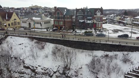 Aerial-View-of-Pittsburgh-Mount-Washington-Grandview-overlook