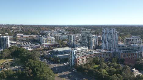 Luftaufnahme-Von-Wohnwohnungen-In-Der-Südwestlichen-Vorstadt-Von-Sydney,-Wolli-Creek,-New-South-Wales