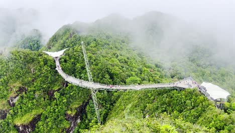 Luftaufnahme-Der-Langkawi-Sky-Bridge,-Einer-Wichtigen-Touristenattraktion,-Die-2005-Fertiggestellt-Wurde