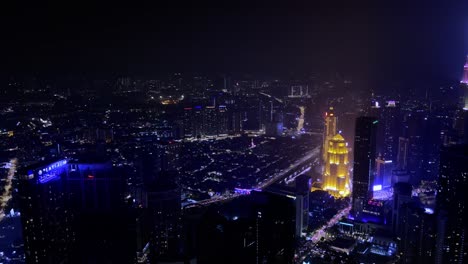 Una-Vista-Nocturna-De-La-Ciudad-De-La-Magnífica-Kuala-Lumpur-Tomada-Desde-Las-Torres-Kl