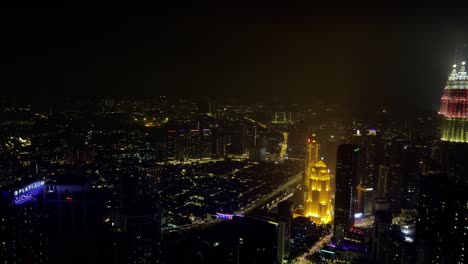 A-breath-taking-view-of-the-city-lights-at-night-in-Kuala-Lumpur-Malaysia