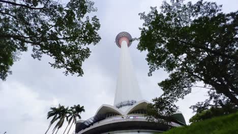 A-low-angle-shot-of-the-KL-towers-Malaysia