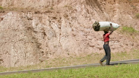 man-carrying-sack-on-his-head-enters-frame-right-and-exits-frame-right