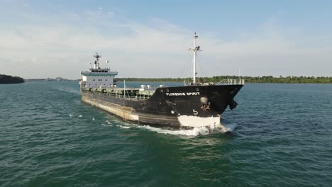 Aerial-view-of-the-Florence-Spirit-Freighter-on-the-Detroit-river-near-Wayndotte-Michigan