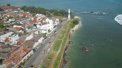 Paseo-Marítimo-Y-Faro-De-Galle-Point-En-Sri-Lanka