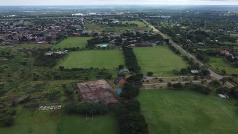 Drone-video-of-Petra-College-High-School-in-Bulawayo,-Zimbabwe