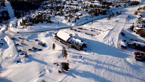 A-cinematic-view-of-the-base-camp-Stua-at-the-famous-Norefjell-ski-resort-in-Norway