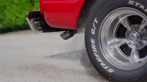 Chevrolet-C10-burn-out-with-American-racing-wheels