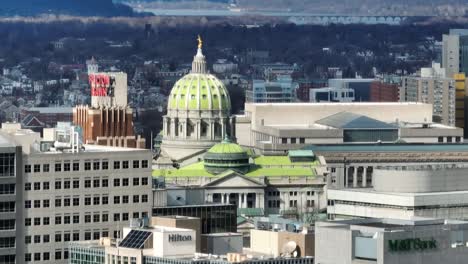 Pennsylvania-State-Capitol-Gebäude-In-Harrisburg,-Pennsylvania