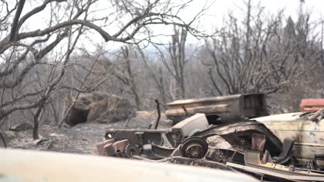 Camión-De-Bomberos-Estacionado-En-Un-Incendio-Forestal