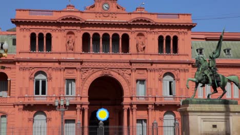 Rosa-Haus-In-Buenos-Aires-In-Der-Hauptstadt-Von-Argentinien