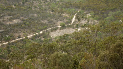 Geoglyph-of-a-bird-at-the-You-Yangs-National-Park,-Australia