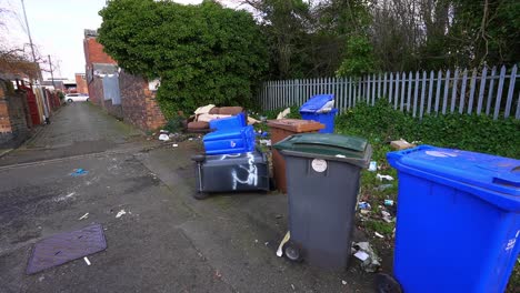 Waste-after-being-fly-tipped,-rubbish-dumping,-hazardous-waste,-littering,-Fly-Tipping-in-Stoke-on-Trent-one-of-Englands-poorest-areas