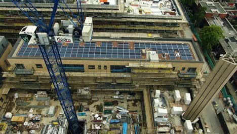 Aerial-shot-of-building-under-Construction