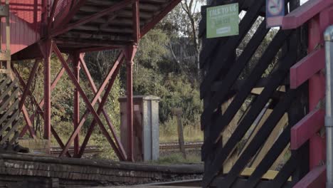 Train-carriages-passing-through-railway-station