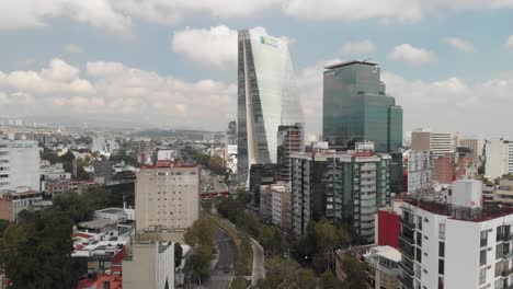 Vista-Panorámica-Aérea-De-La-Torre-Manacar-En-La-Ciudad-De-México