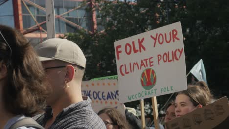 Youth-Climate-Strike-in-Sheffield-City-Centre-2019-in-front-of-the-City-Hall-with-speakers-and-representatives-young-and-students-and-older-adults