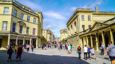 Bath-England,-Circa:-Zeitraffer-Stadt-Bath-In-England,-Vereinigtes-Königreich