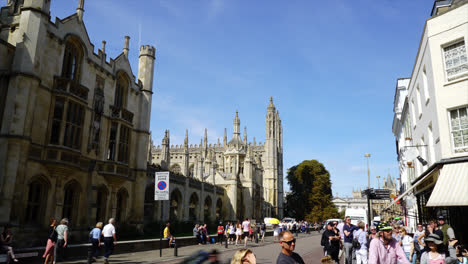 Cambridge-Inglaterra,-Circa:-Timelapse-Cambridge-City-En-Reino-Unido