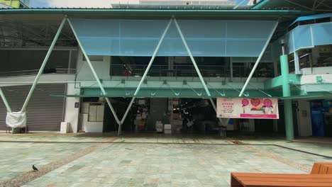 The-Toa-Payoh-West-Market-And-Food-Center-In-Singapore-Almost-Empty-Due-To-Coronavirus-Outbreak---wide-shot