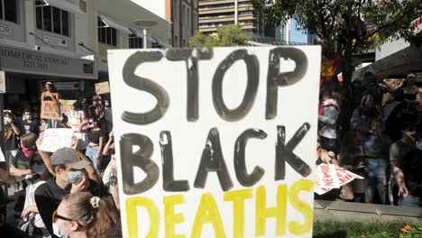 Blm-protest-Während-Covid-19,-Brisbane-Australien