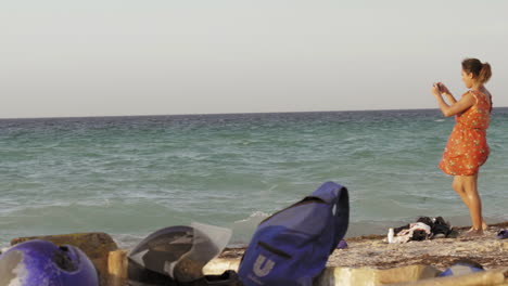 Happy-Family-With-A-Child-At-The-Beach-PUERTO-PROGRESO-LIFE-IN-MERIDA-YUCATAN-MEXICO