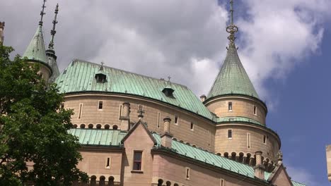 Close-up-of-Castle-Bojnice--in-Slovakia,-Europe