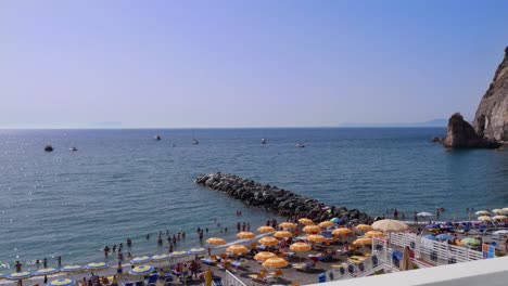 Sorrento-Italia,-Meta-Di-Timelapse-De-La-Playa