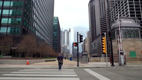 Ansichten-Aus-Dem-Alltag-In-The-Loop,-Chicago