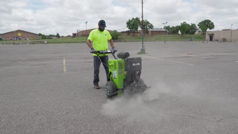 Pavement-Crack-Router-In-Action