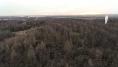 Vista-Aérea-Por-Encima-De-La-Campiña-Británica-Woodland-Parkland-Forest