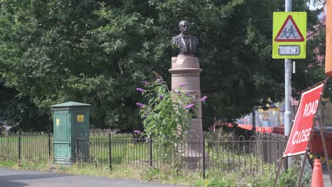 A-wide-angle-shot-of-the-drinking-fountain-statue-of-Dr-James-Wilson