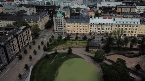 drone-shot-of-helsinki-near-port