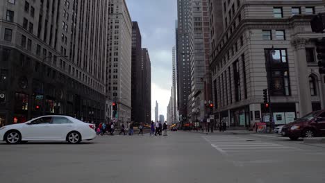 Vistas-Desde-La-Vida-Cotidiana-En-El-Loop,-Chicago