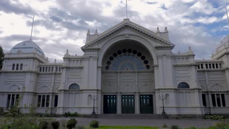 Royal-exhibition-building-under-construction-in-melbourne,-Australia-melbourne-carlton-gardens