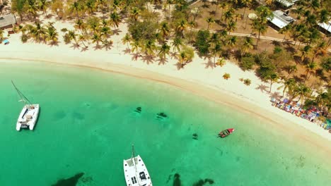 Eine-Familie-Schwimmt-Und-Genießt-Die-Karibik-–-Ein-Toller-Zufluchtsort-In-Der-Salt-Wistle-Bay,-Mayreau