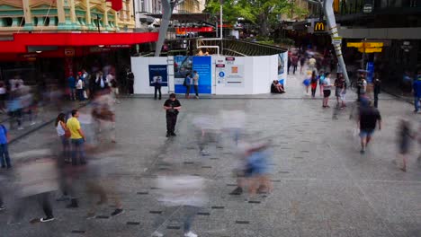 Brisbane-Queen-Street-Mall-Intersección-4k-Timelapse-2018