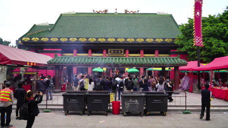 Hong-Kong-China,-Circa-:-Che-Kung-Temple,-Hong-Kong