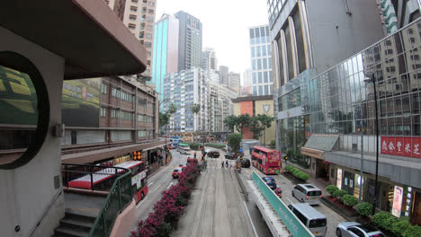 Hong-Kong-China,-circa-:-people-walking-or-moving-around-causeway-bay-area-in-Hong-Kong-city