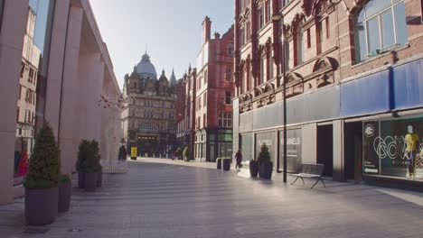 Verlassene-Straße-In-Leeds-Während-Der-Covid-19-Quarantäne