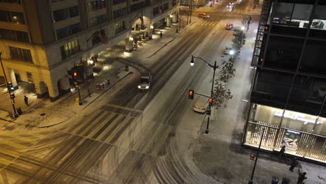 Timelapse-De-Una-Calle-Nevada-En-Washington-Dc