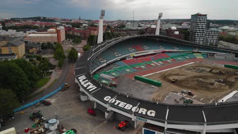 Vista-Aérea-De-La-Arena-Gigante-Ullevi-Ubicada-En-Gotemburgo,-Suecia