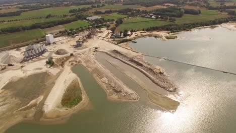 A-slow-flyover-of-a-quarry-currently-in-use-for-industrial-purposes