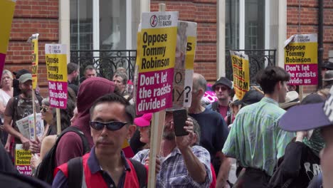 Stand-up-to-Racism-and-Antifa-gather-outside-the-BBC-studio-to-protest-Tommy-Robinson-in-London,-UK