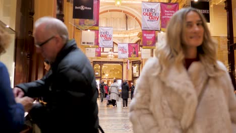 Block-Arcade-Melbourne,-Juli-2019-Historisches-Einkaufspassagengebäude-In-Melbourne---Beliebte-Touristenattraktion-In-Melbourne