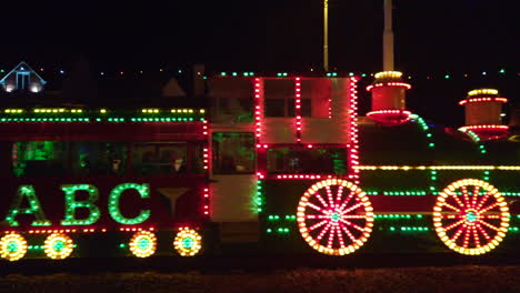 Blackpool-illuminations-in-2019,-an-annual-lights-festival,-founded-in-1879-and-first-switched-on-18-September-that-year